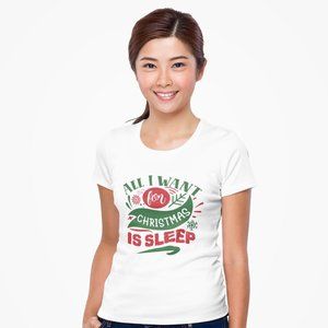 All I Want For Christmas Is Sleep Tee